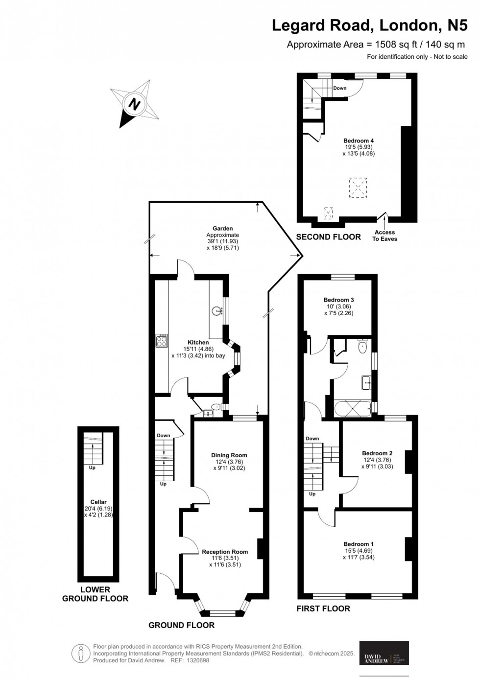 Floorplan for Legard Road, London, N5
