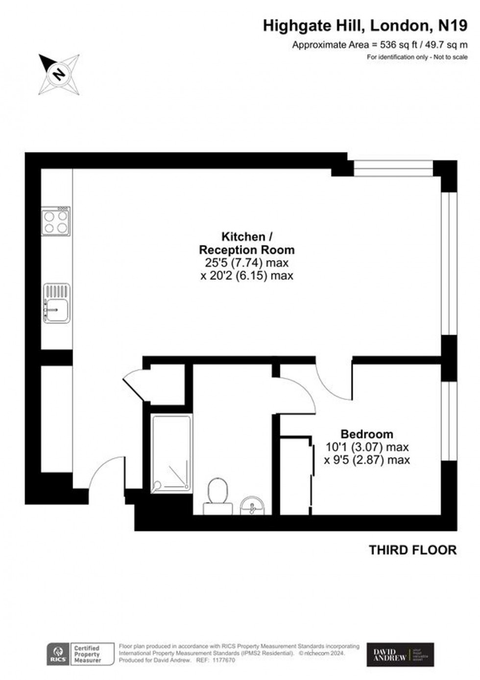 Floorplan for 17 Highgate Hill, London, N19