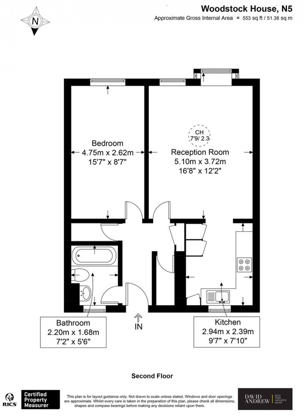 Floorplan for Highbury Grange, Woodstock House Highbury Grange, N5