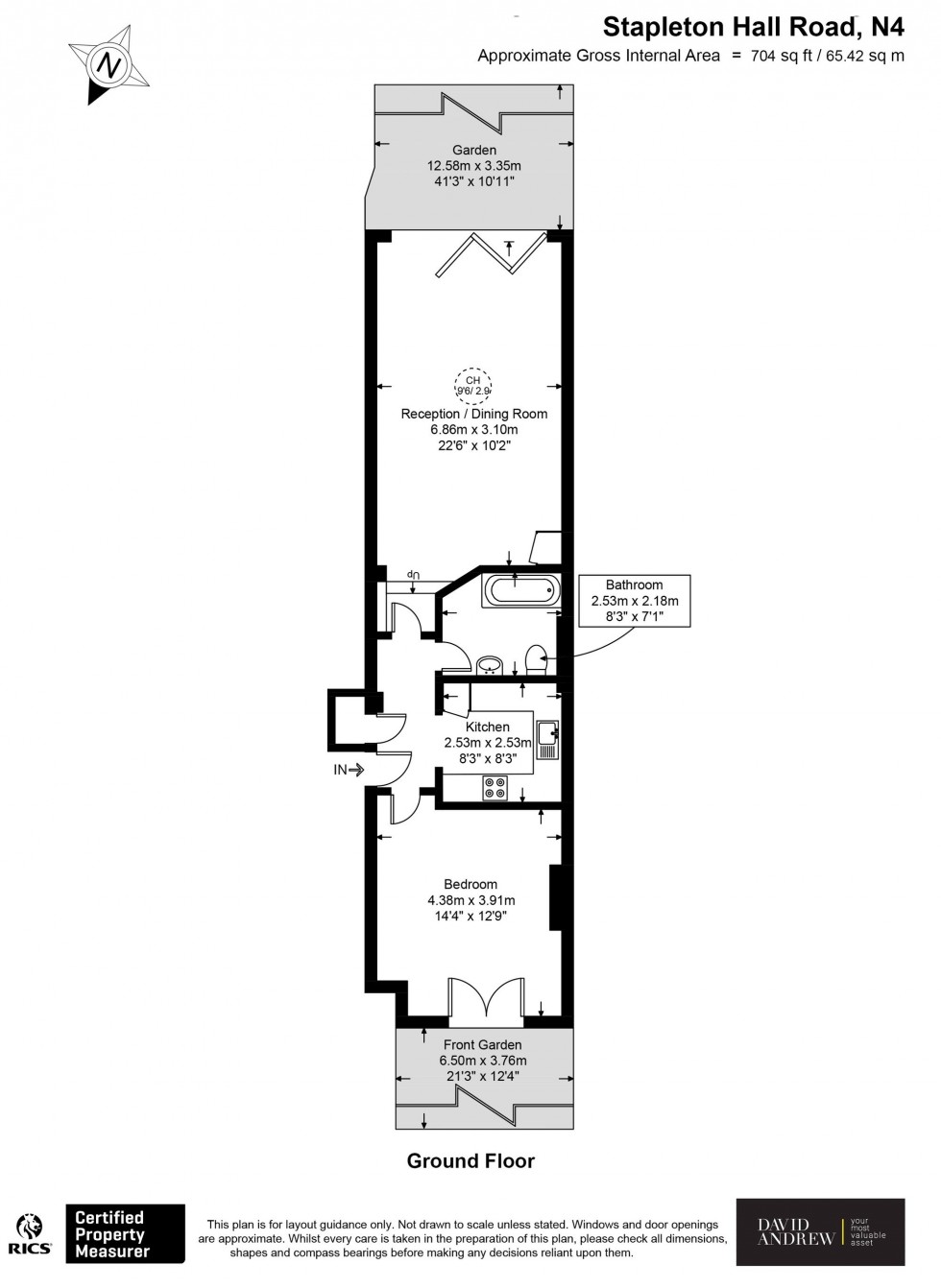 Floorplan for Stapleton Hall Road, London, N4