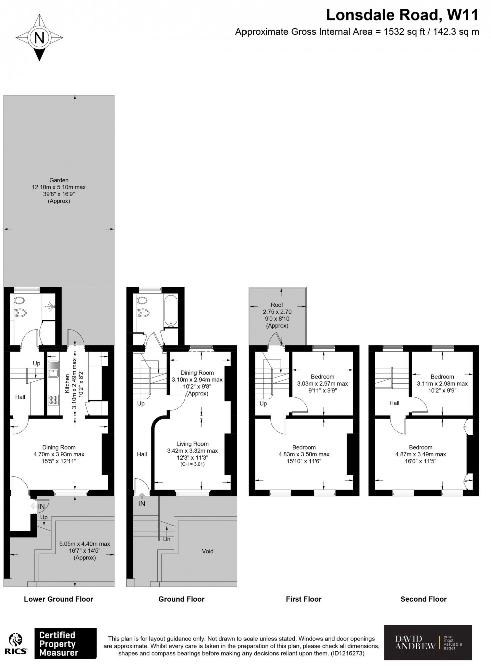Floorplan for Lonsdale Road, London, W11