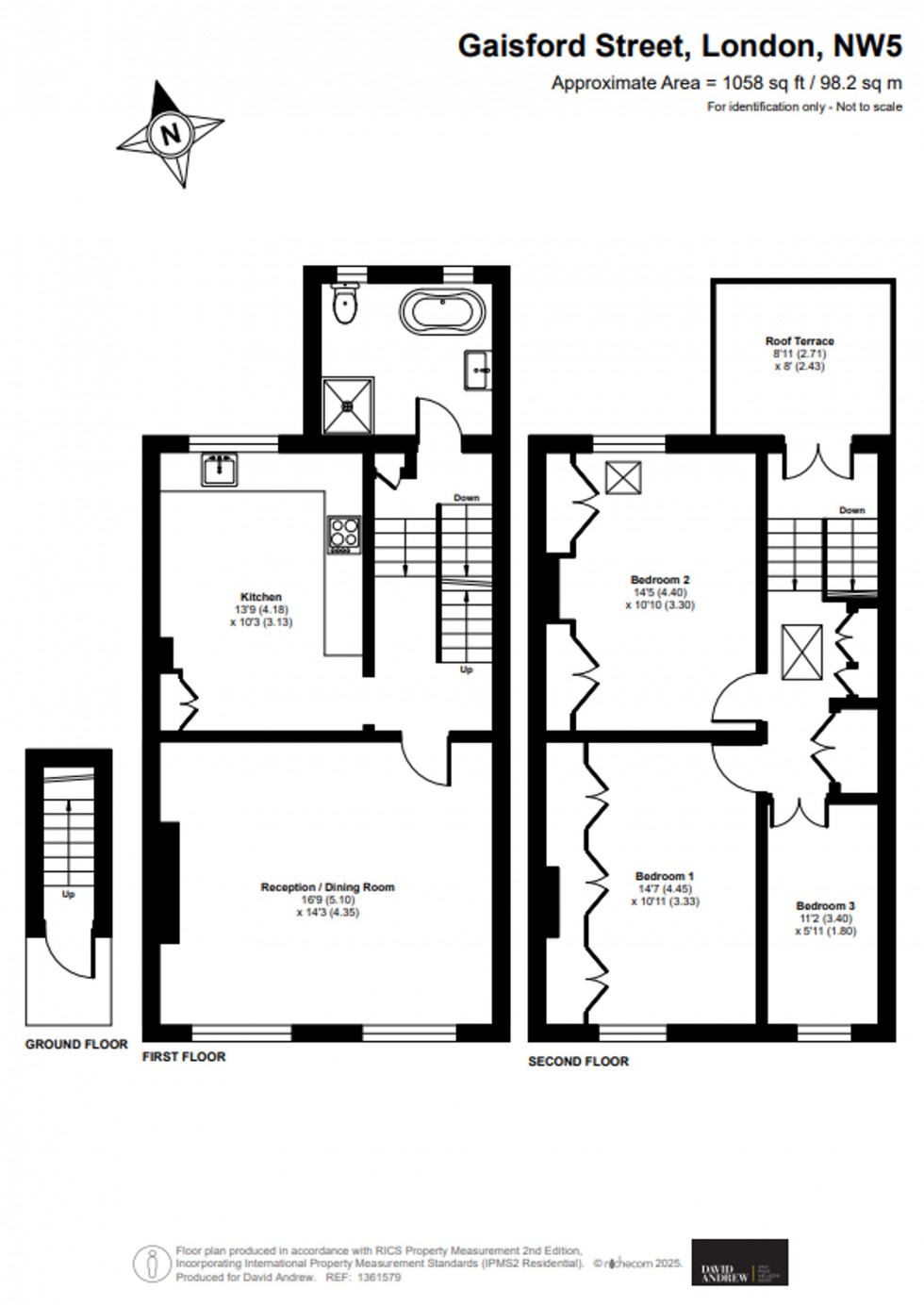 Floorplan for Gaisford Street, London, NW5