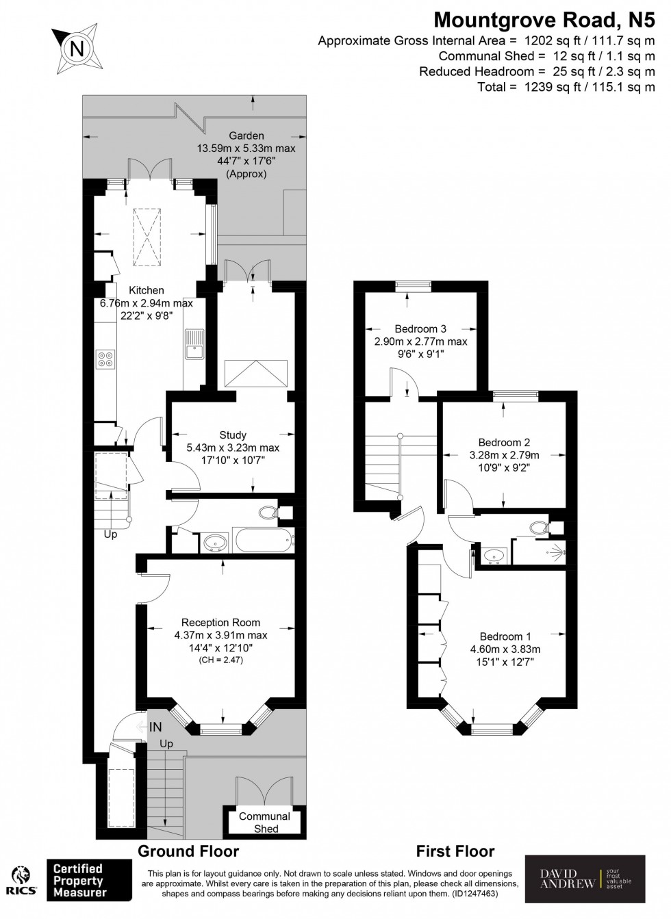 Floorplan for Mountgrove Road, London, N5