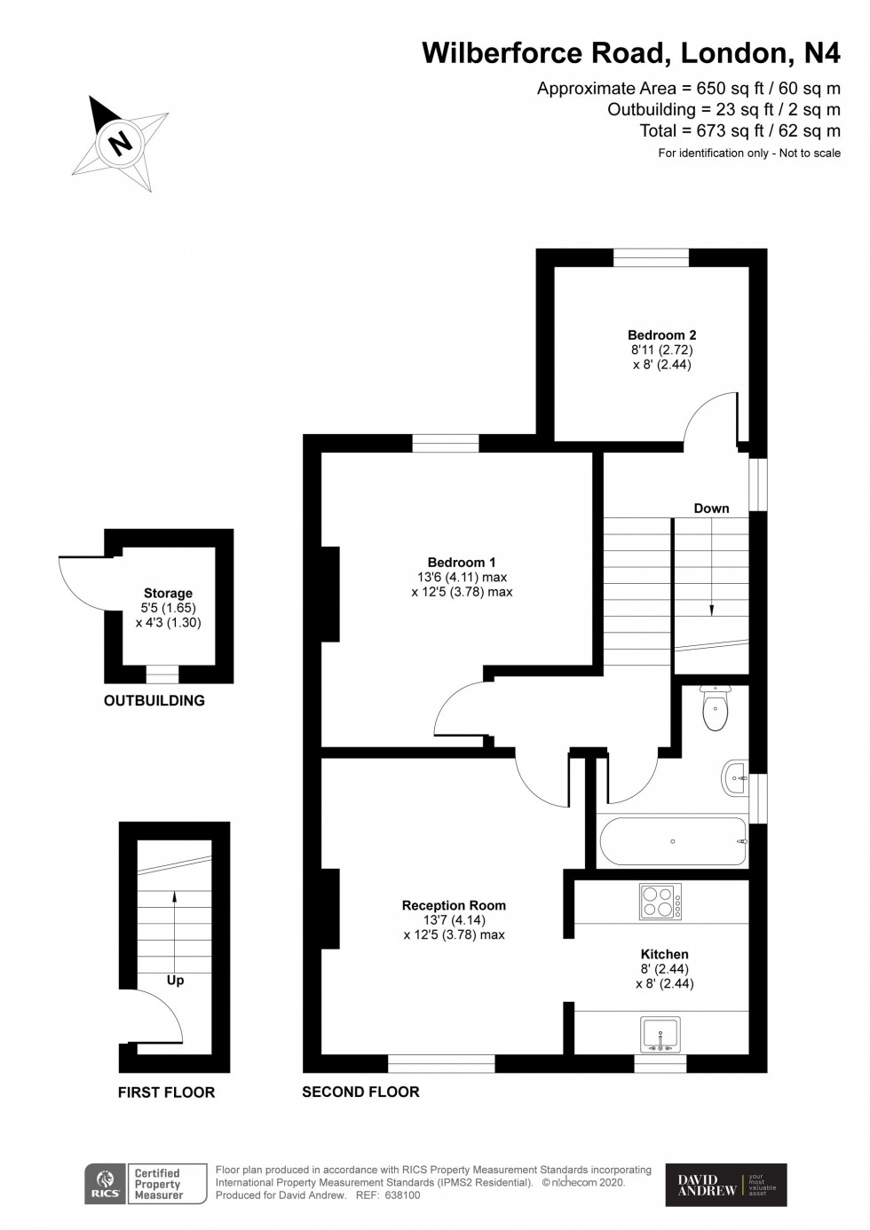 Floorplan for Wilberforce Road, London, N4