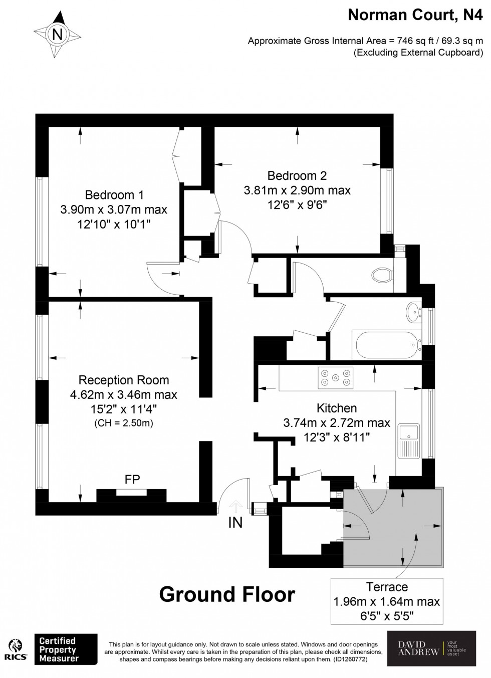 Floorplan for Stapleton Hall Road, London, N4