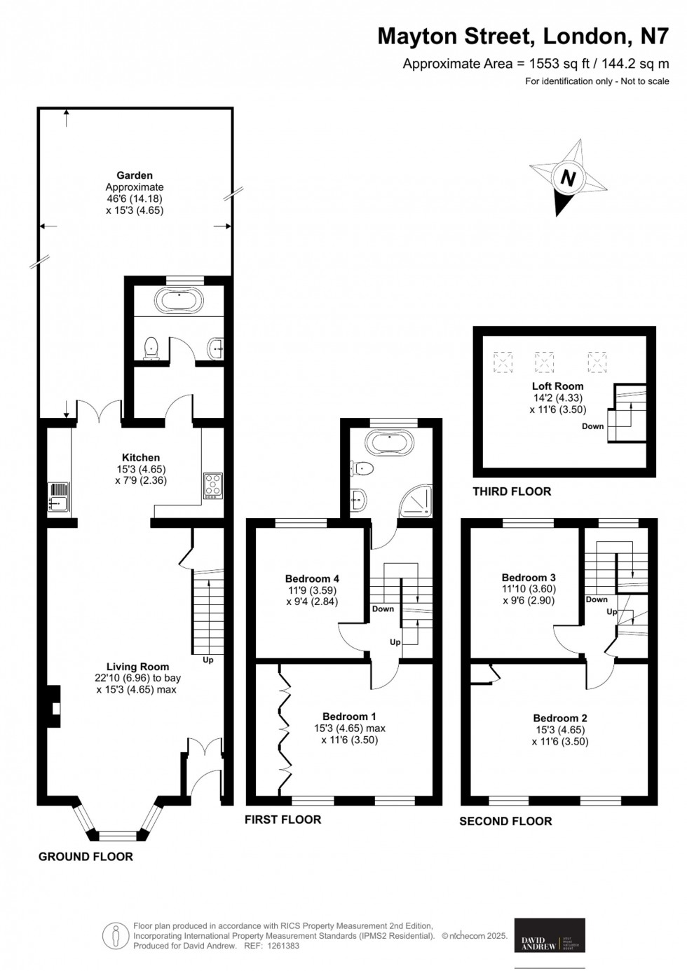 Floorplan for Mayton Street, London, N7