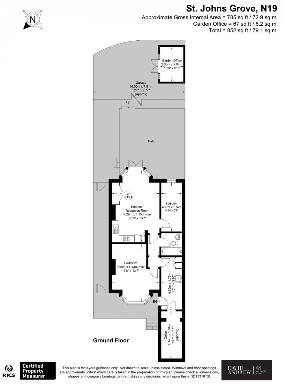 Floorplan for St. John's Grove, London, N19