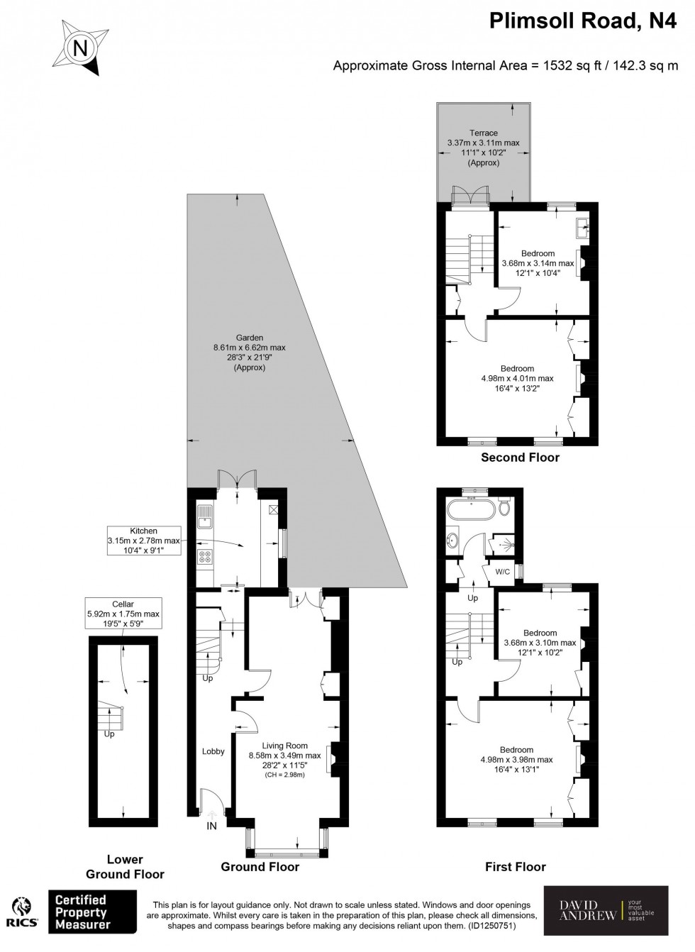 Floorplan for Plimsoll Road, London, N4