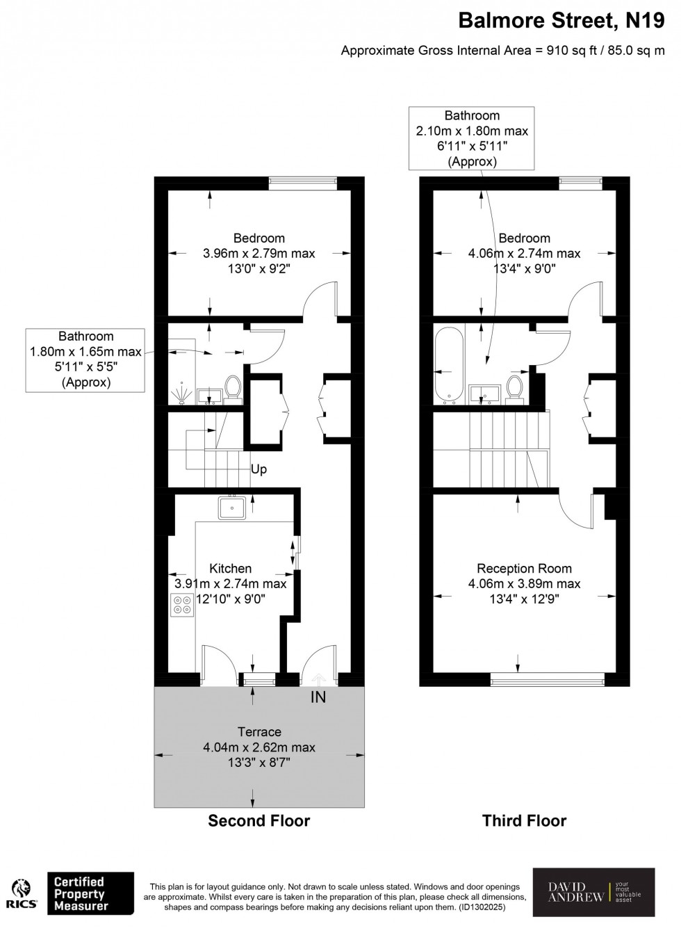 Floorplan for Balmore Street, London, N19