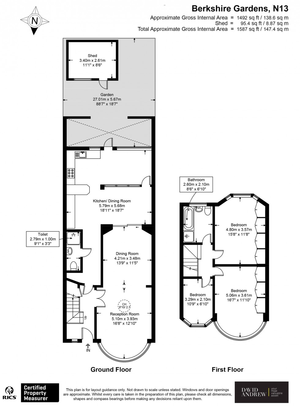 Floorplan for Berkshire Gardens, London, N13