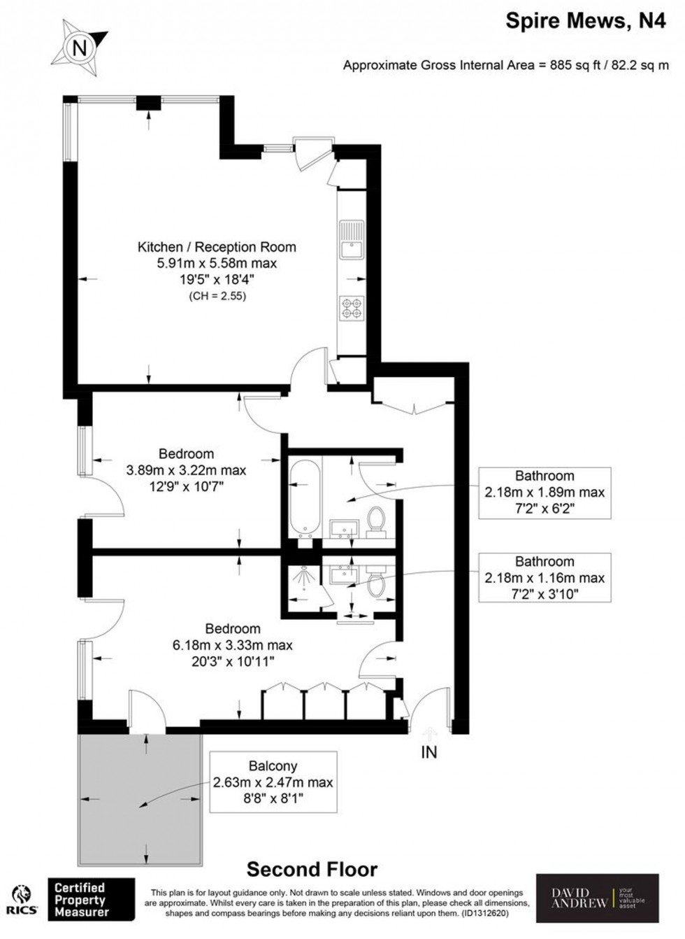 Floorplan for Spire Mews, London, N4