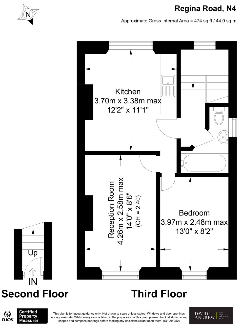 Floorplan for Regina Road, London, N4