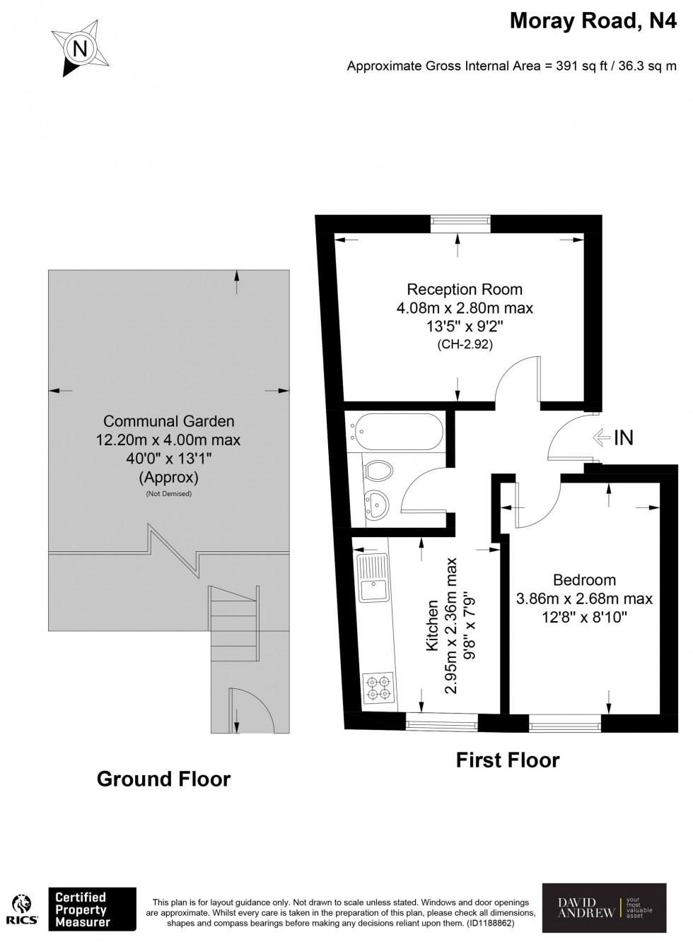 Floorplan for Moray Road, London, N4