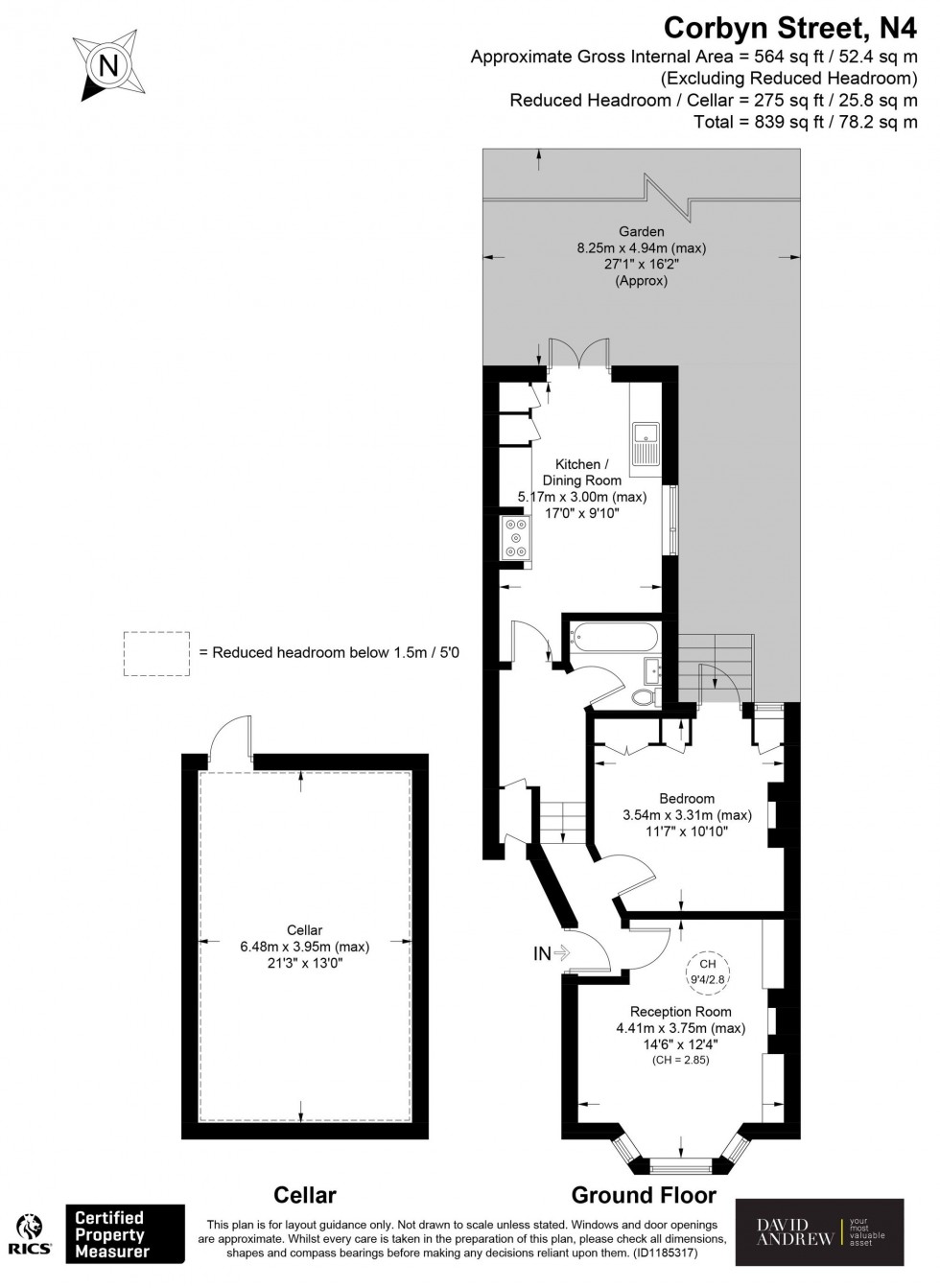 Floorplan for Corbyn Street, London, N4