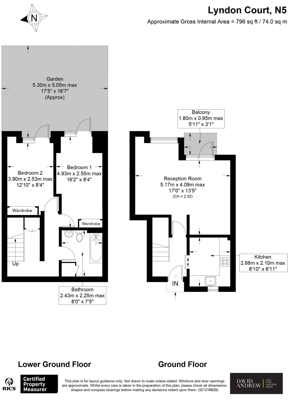 Floorplan for Kelvin Road, London, N5