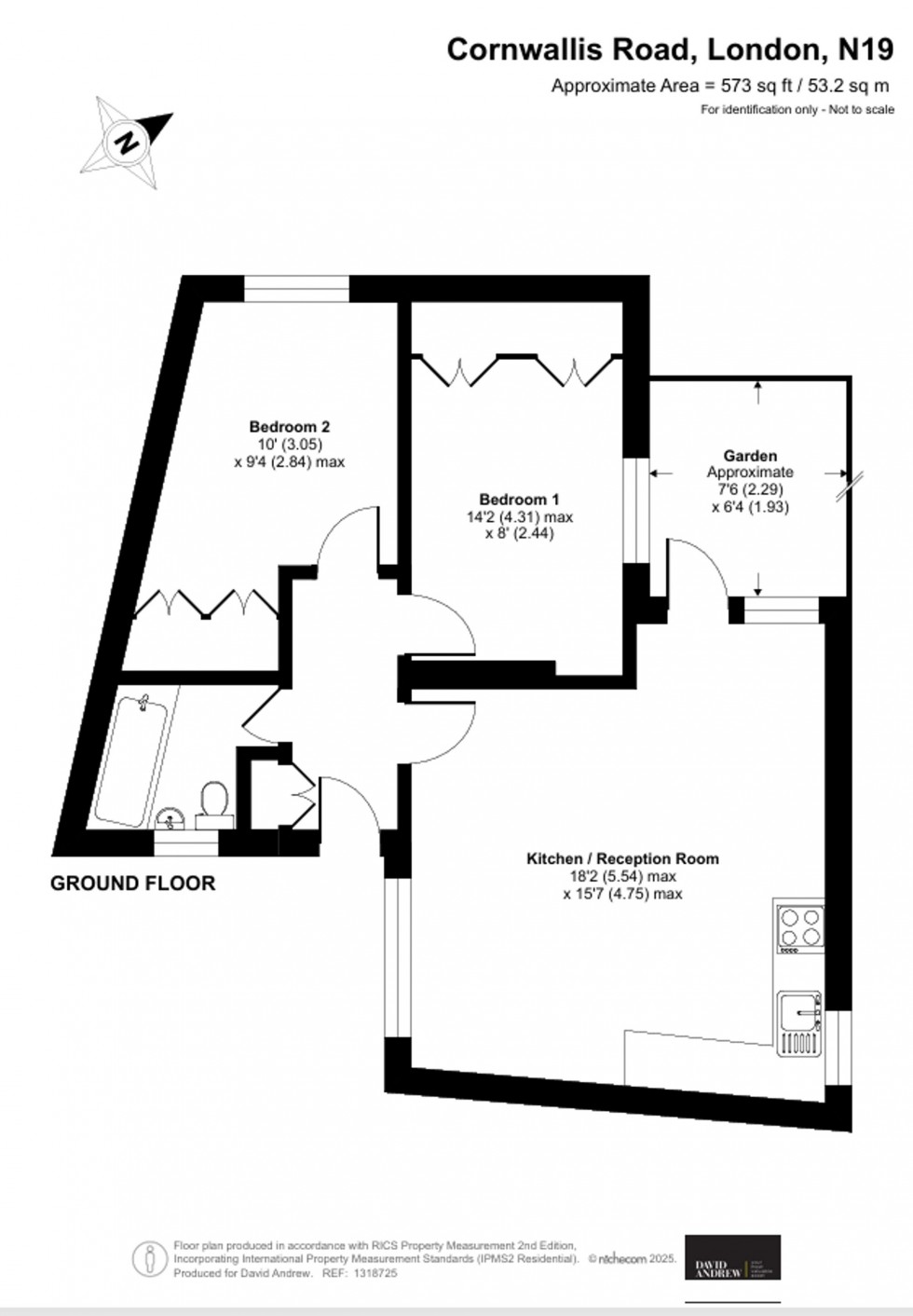 Floorplan for Cornwallis Road, 111 Cornwallis Road, N19