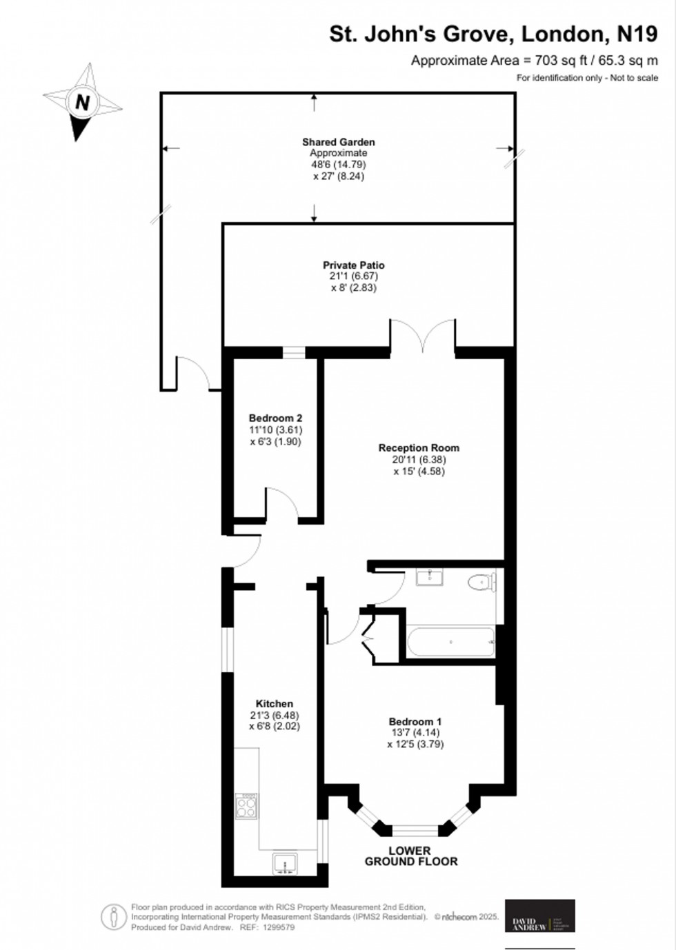 Floorplan for 44 St Johns Grove, London, N19
