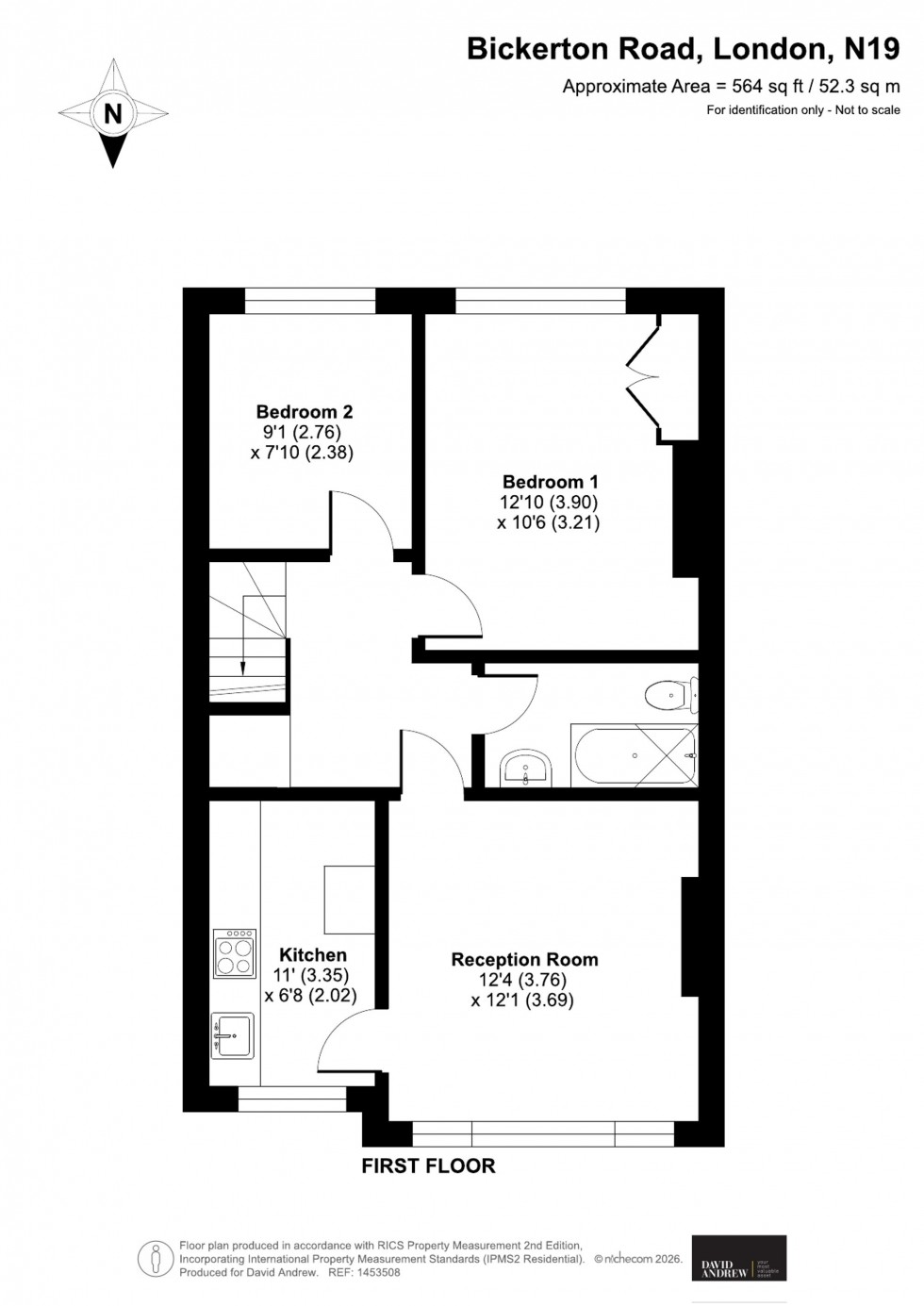 Floorplan for Bickerton Road, London, N19