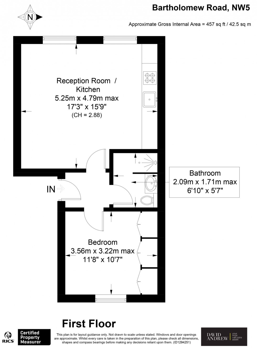 Floorplan for Bartholomew Road, London, NW5