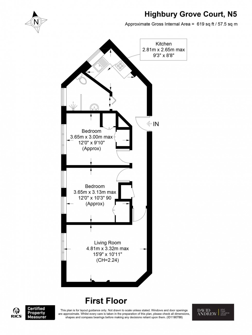 Floorplan for Highbury Grove, Highbury Grove Court Highbury Grove, N5