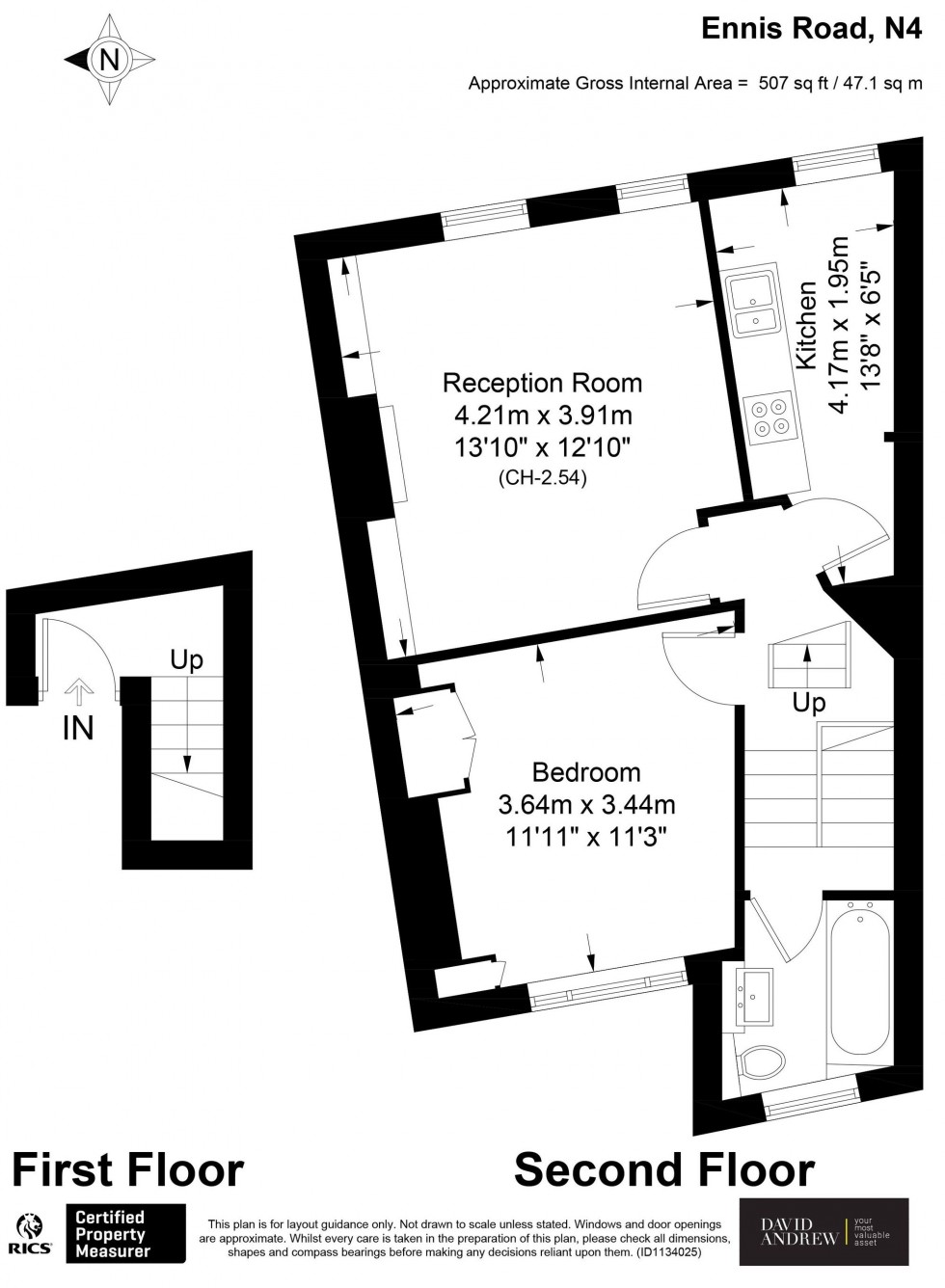 Floorplan for Ennis Road, London, N4