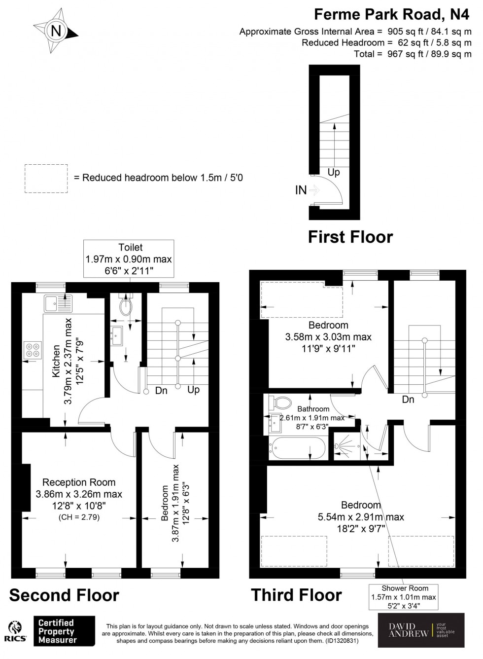 Floorplan for Ferme Park Road, London, N4