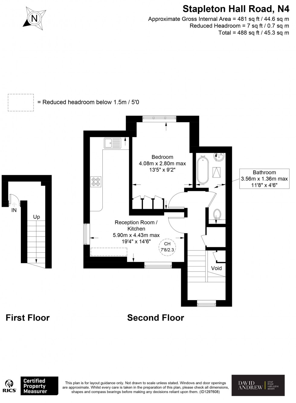 Floorplan for Stapleton Hall Road, London, N4