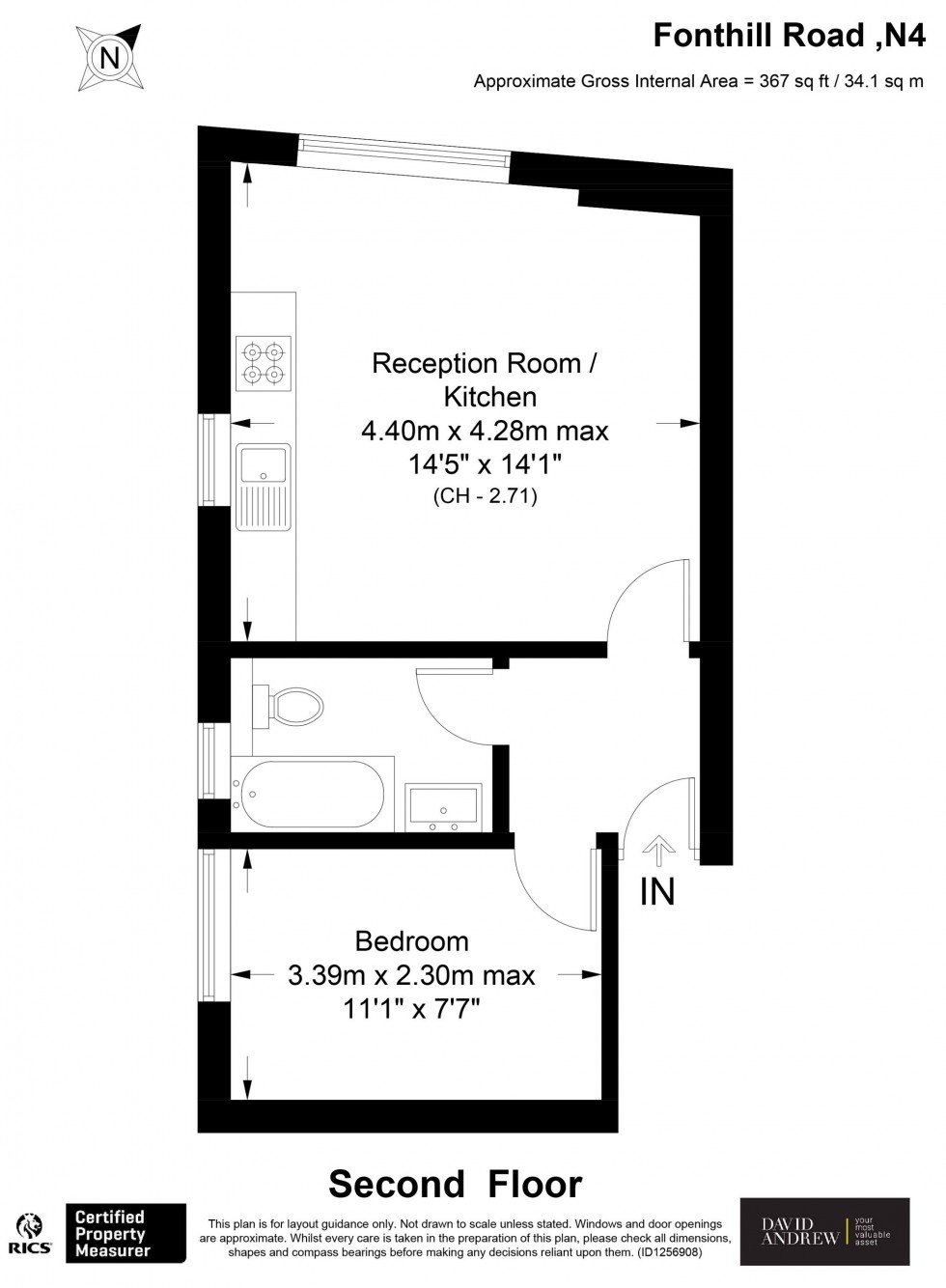 Floorplan for Fonthill Road, London, N4