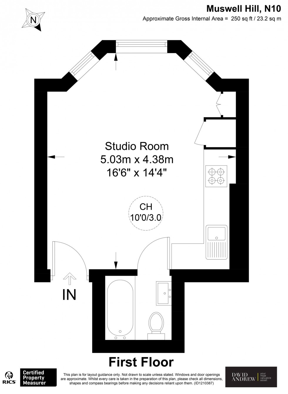 Floorplan for Muswell Hill, London, N10