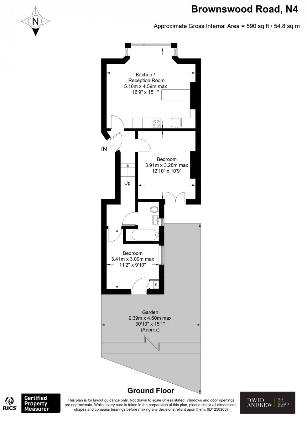 Floorplan for Brownswood Road, London, N4