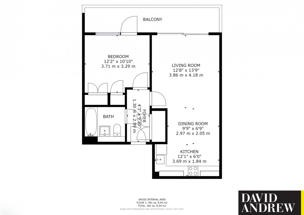 Floorplan for Highbury Stadium Square, London, N5