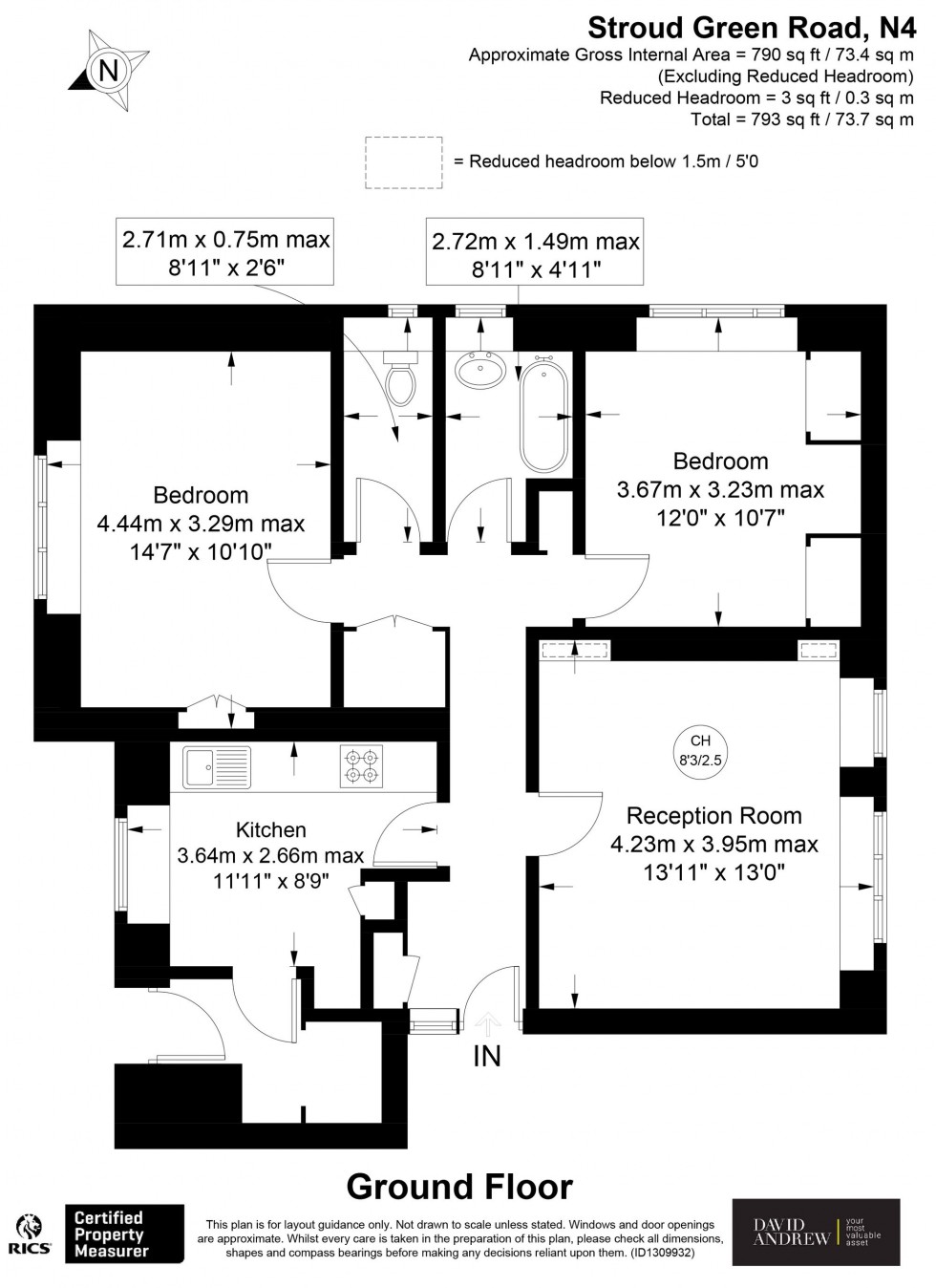 Floorplan for Stroud Green Road, Wall Court Stroud Green Road, N4
