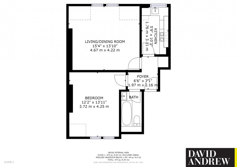 Floorplan for Queens Drive, London, N4