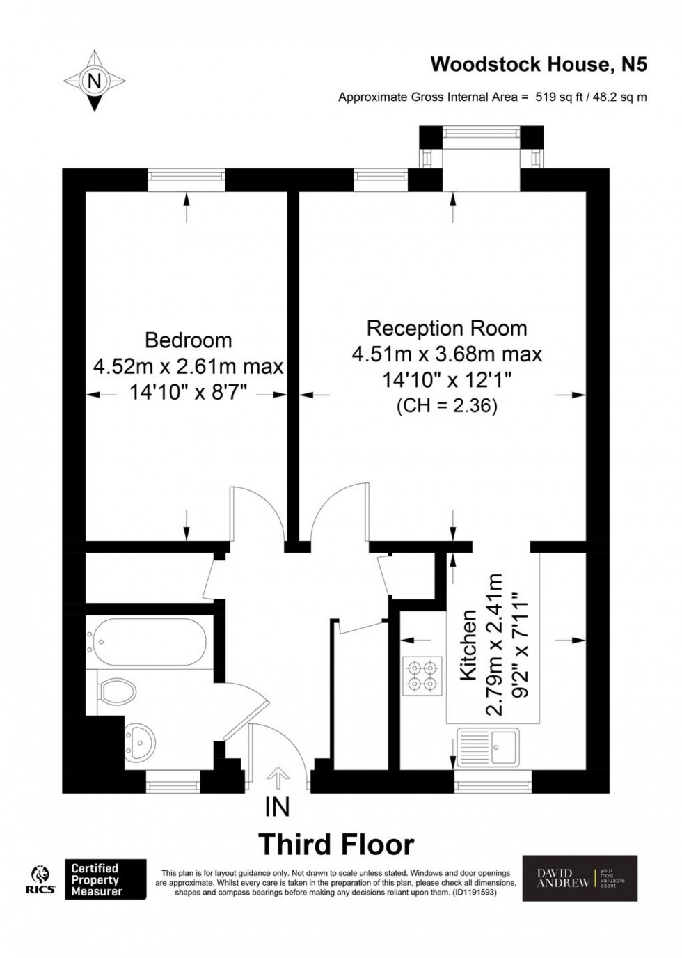 Floorplan for Highbury Grange, Woodstock House Highbury Grange, N5