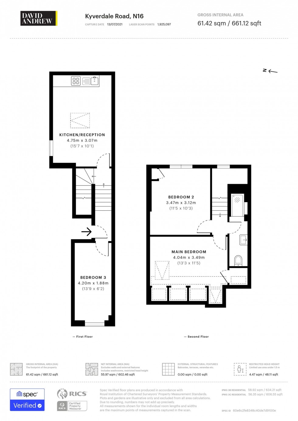 Floorplan for Kyverdale Road, London, N16