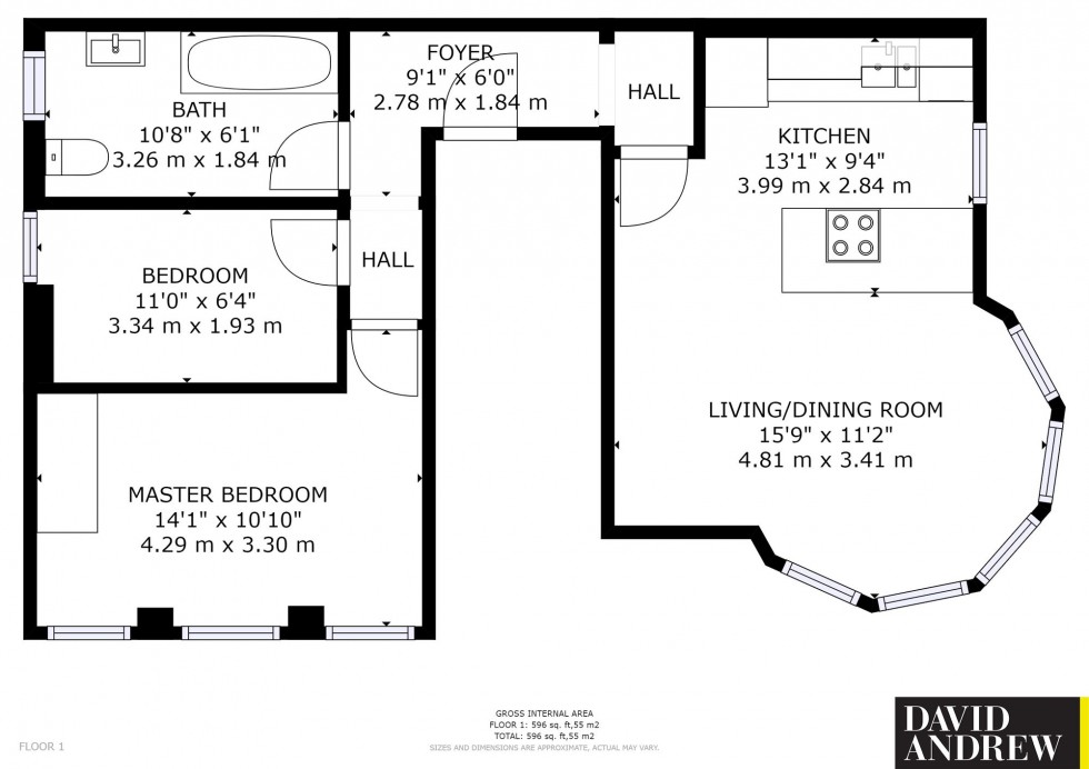 Floorplan for Aberdeen Road, London, N5