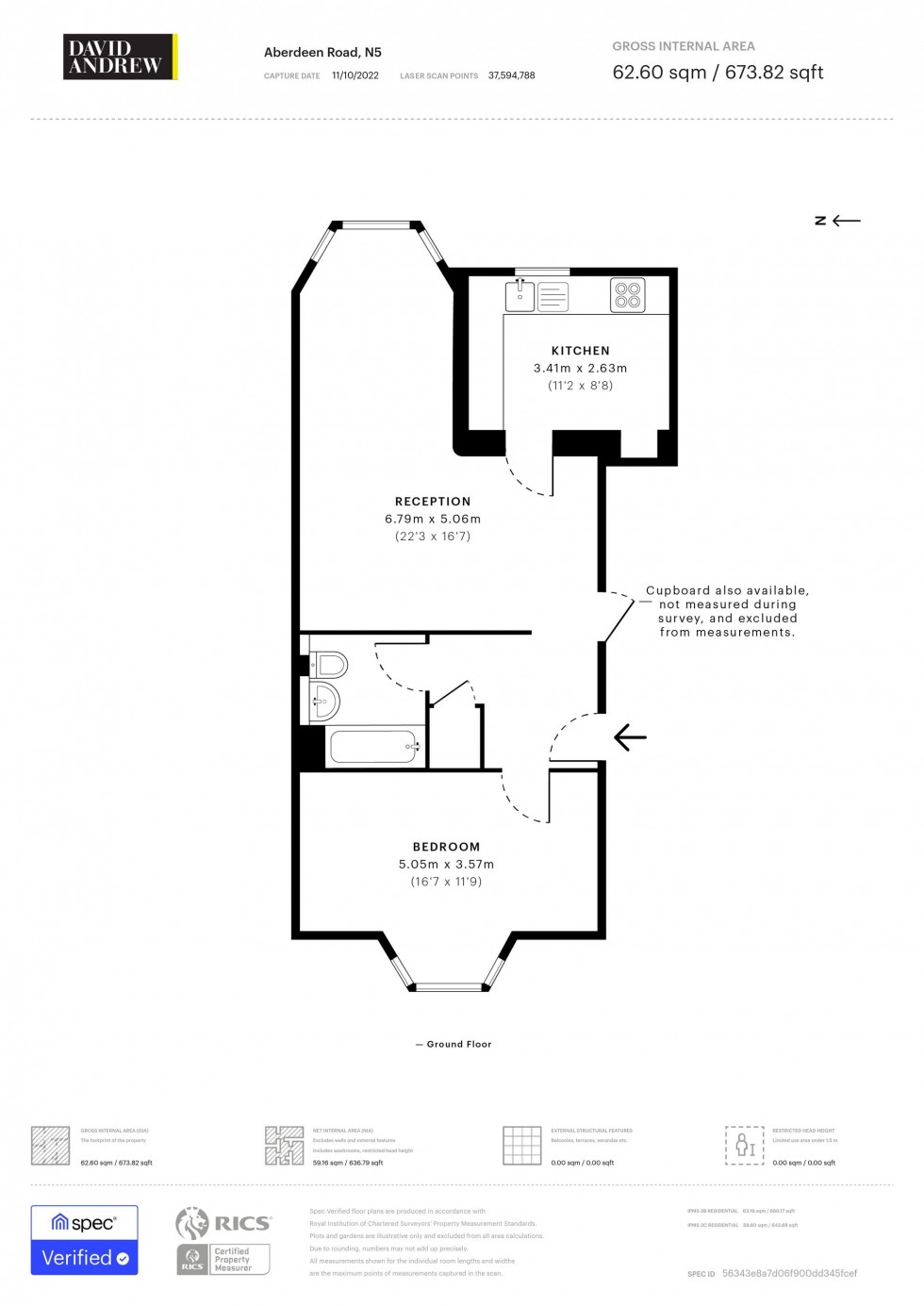 Floorplan for Aberdeen Road, London, N5