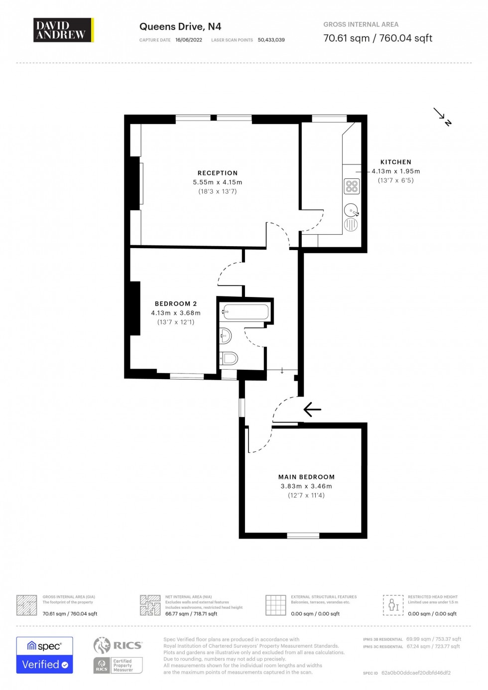 Floorplan for Queens Drive, London, N4