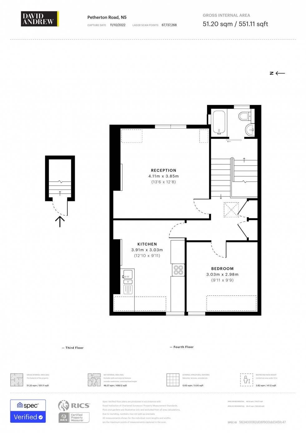 Floorplan for Petherton Road, London, N5