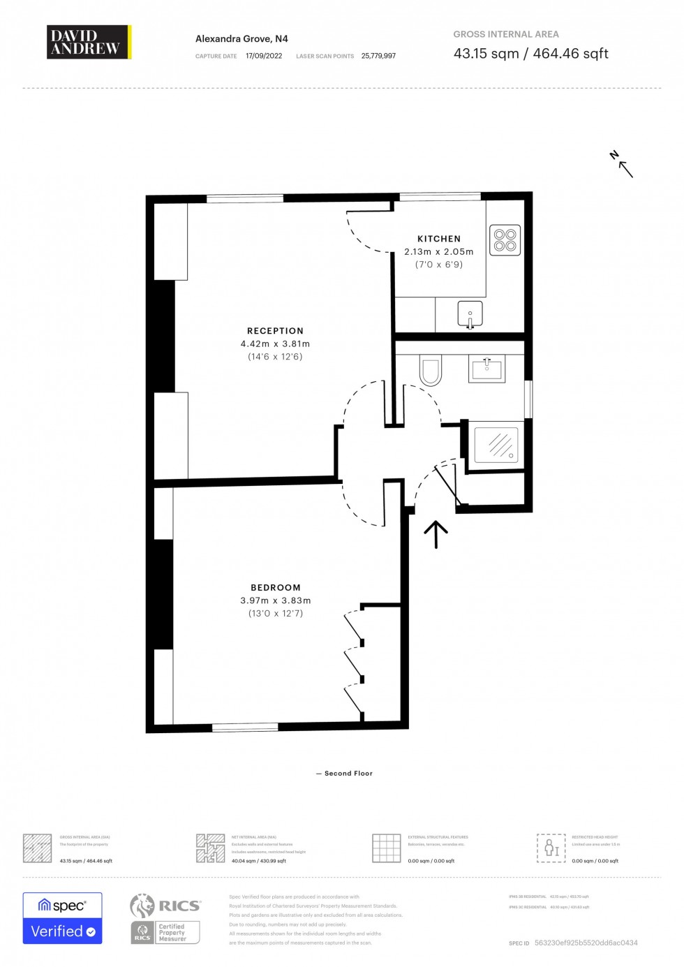 Floorplan for Alexandra Grove, London, N4