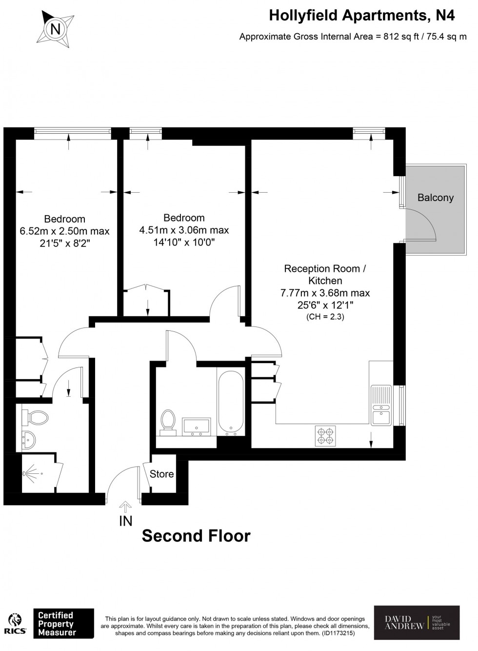 Floorplan for Pooles Park, Hollyfield Pooles Park, N4