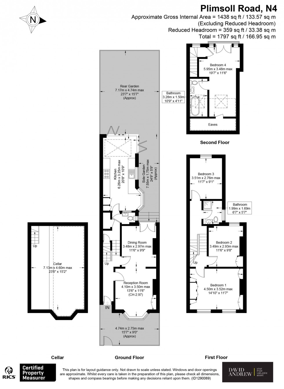 Floorplan for Plimsoll Road, London, N4
