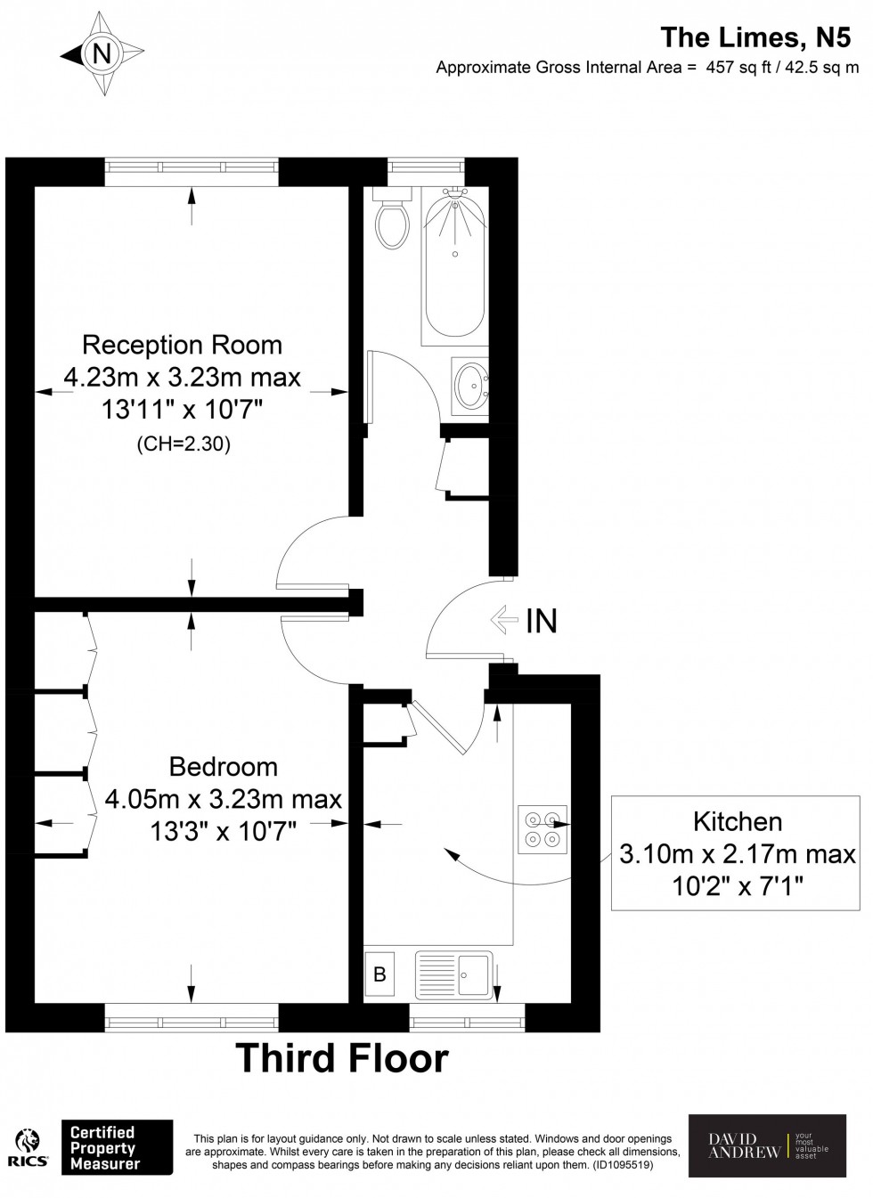 Floorplan for Highbury Grove, The Limes Highbury Grove, N5