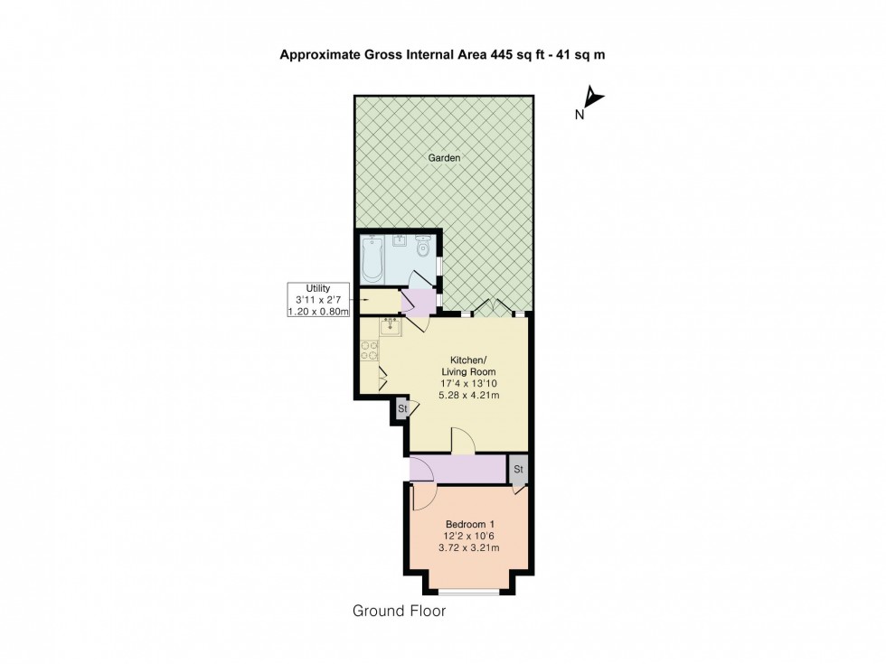 Floorplan for Sparsholt Road, London, N19