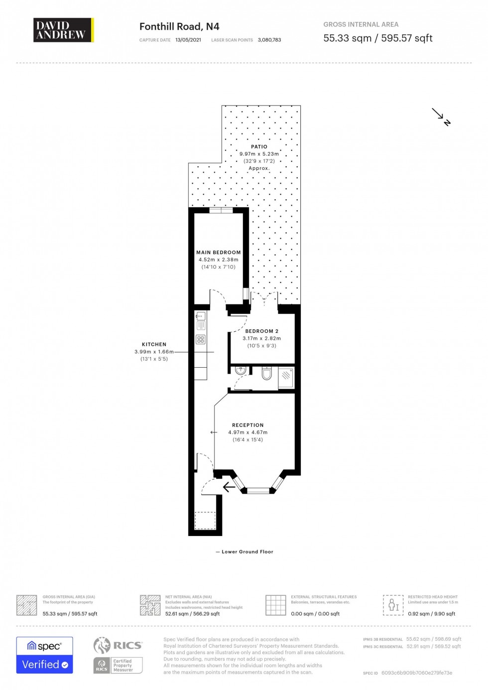 Floorplan for Fonthill Road, London, N4