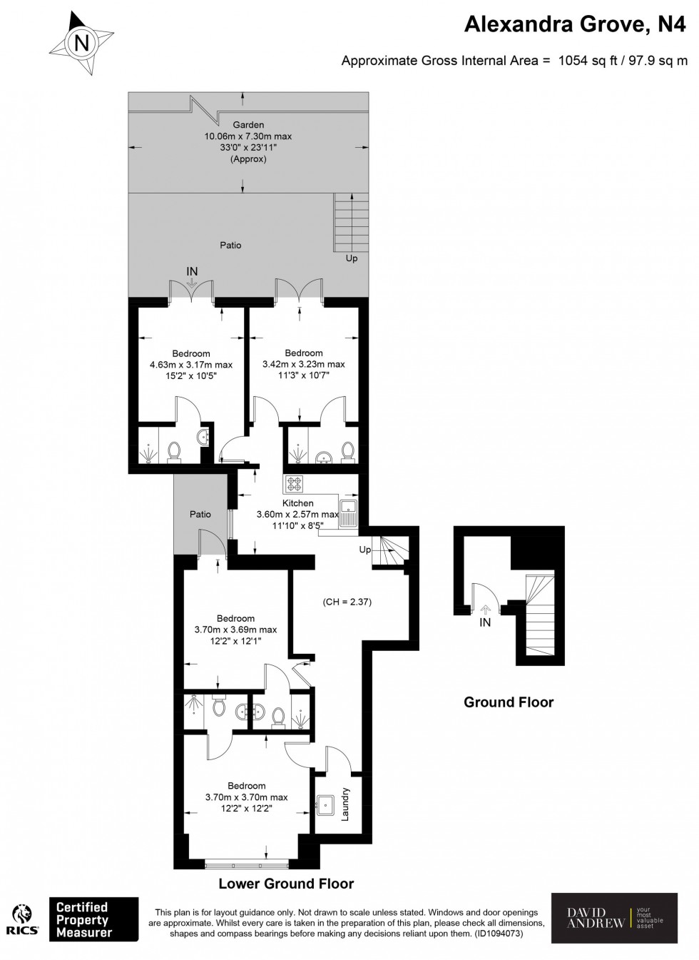 Floorplan for Alexandra Grove, London, N4