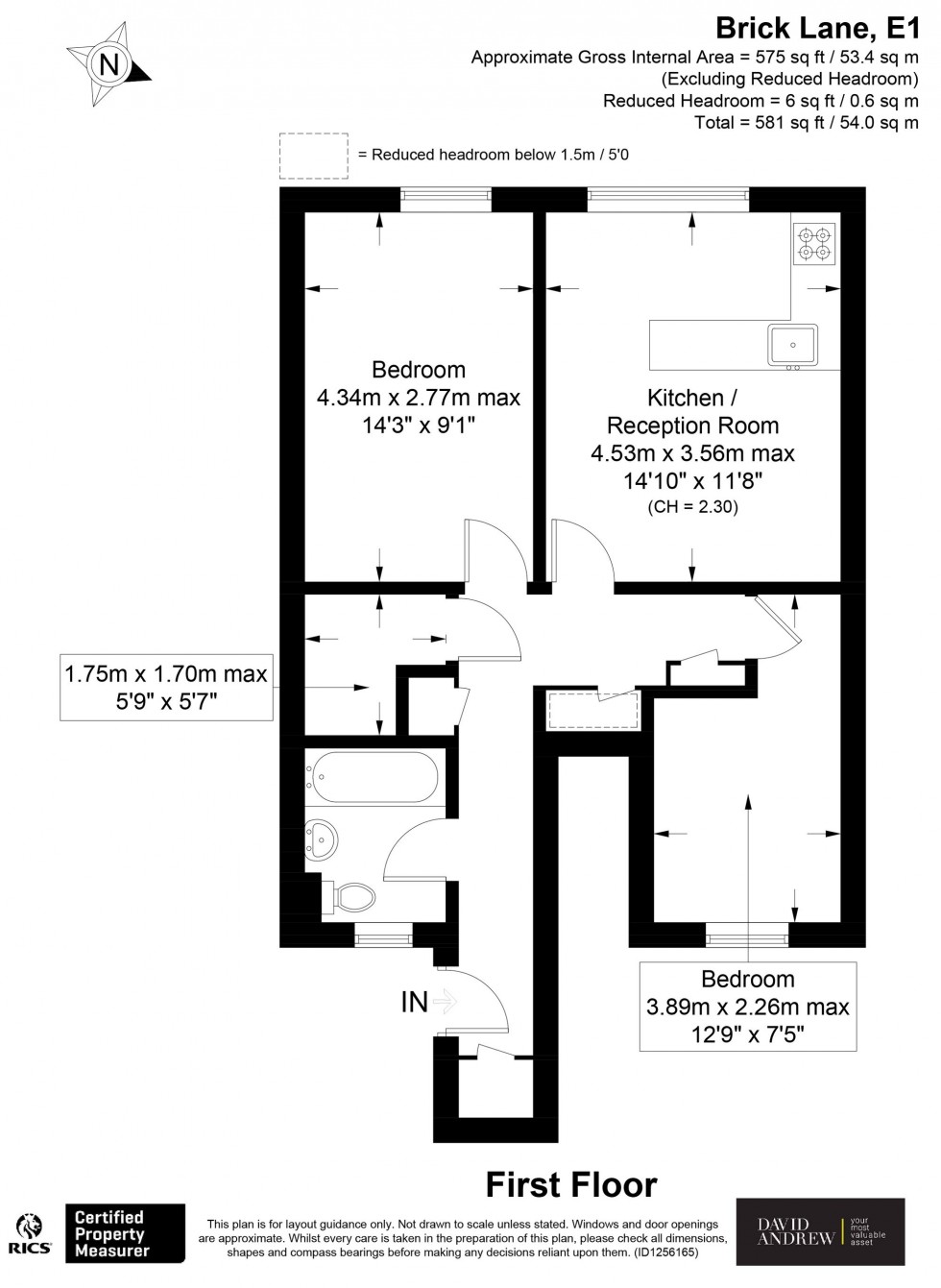 Floorplan for Brick Lane, London, E1