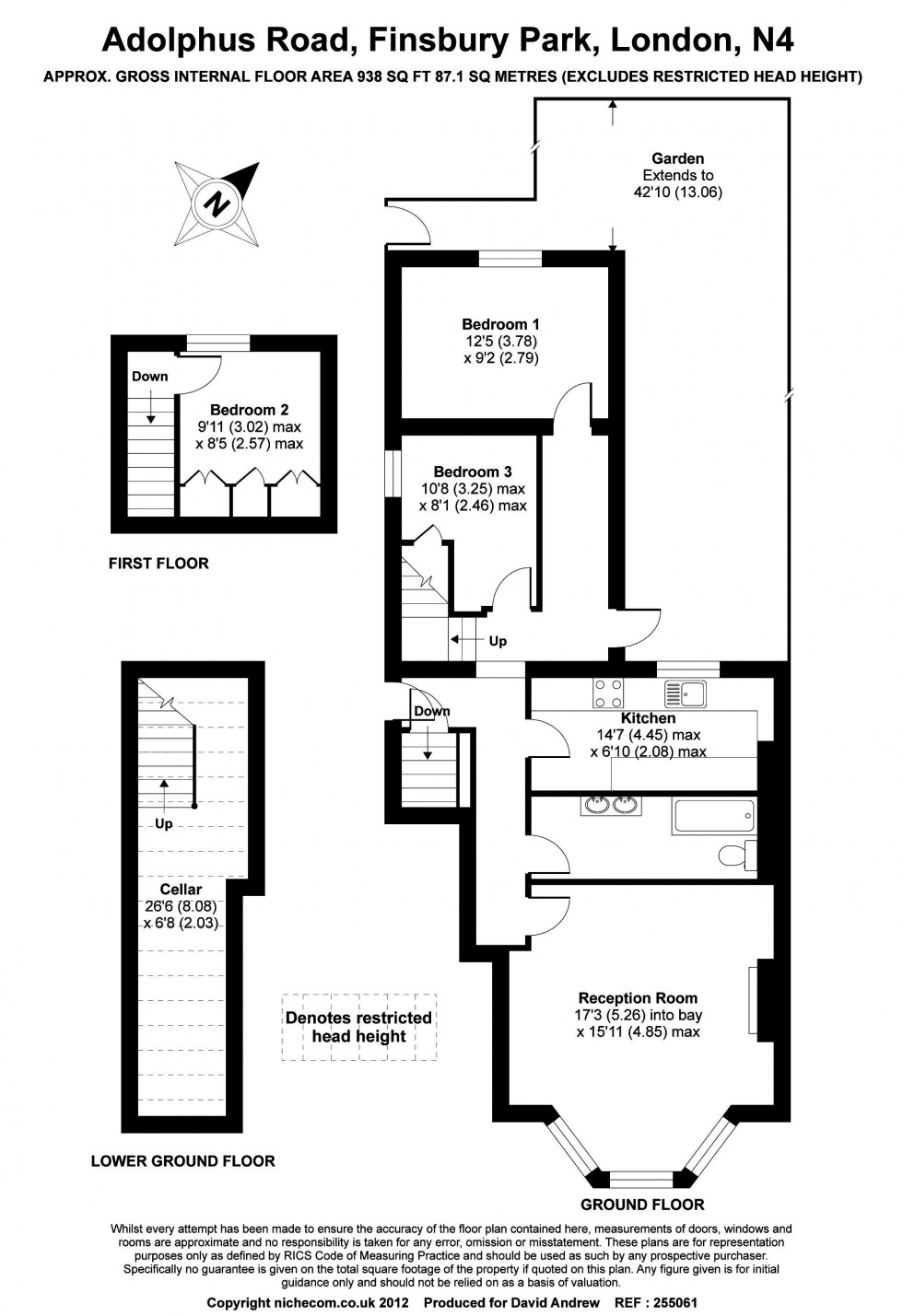 Floorplan for Adolphus Road, London, N4