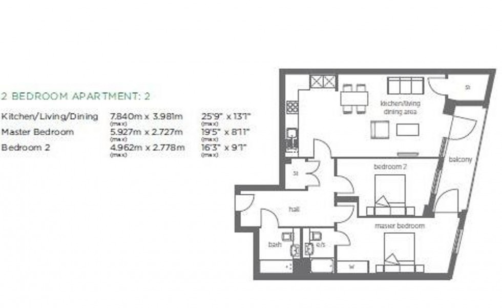 Floorplan for Waterside Way, London, N17