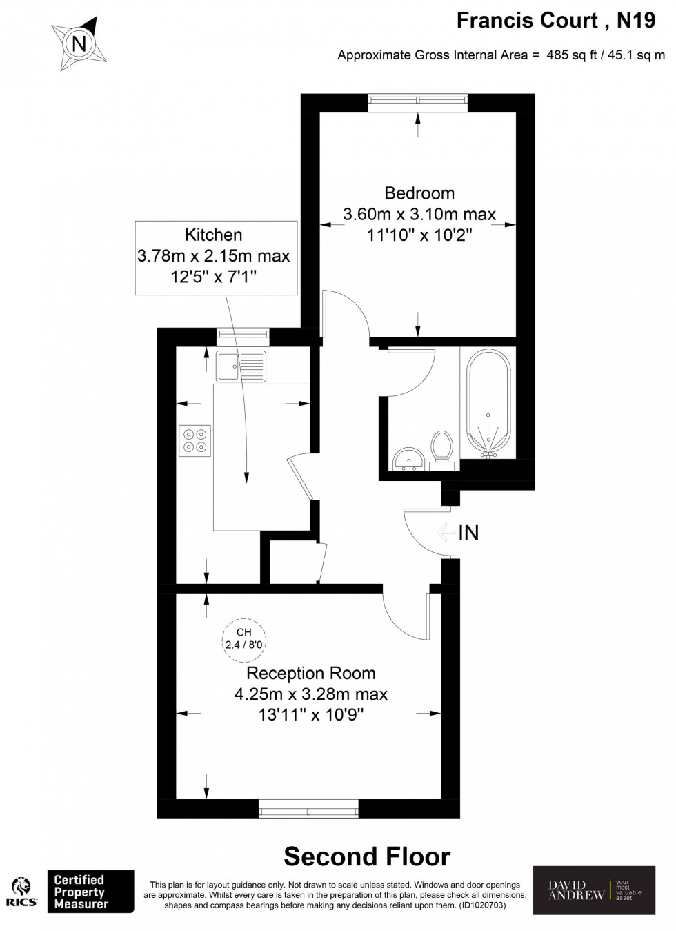 Floorplan for Grenville Road, London, N19